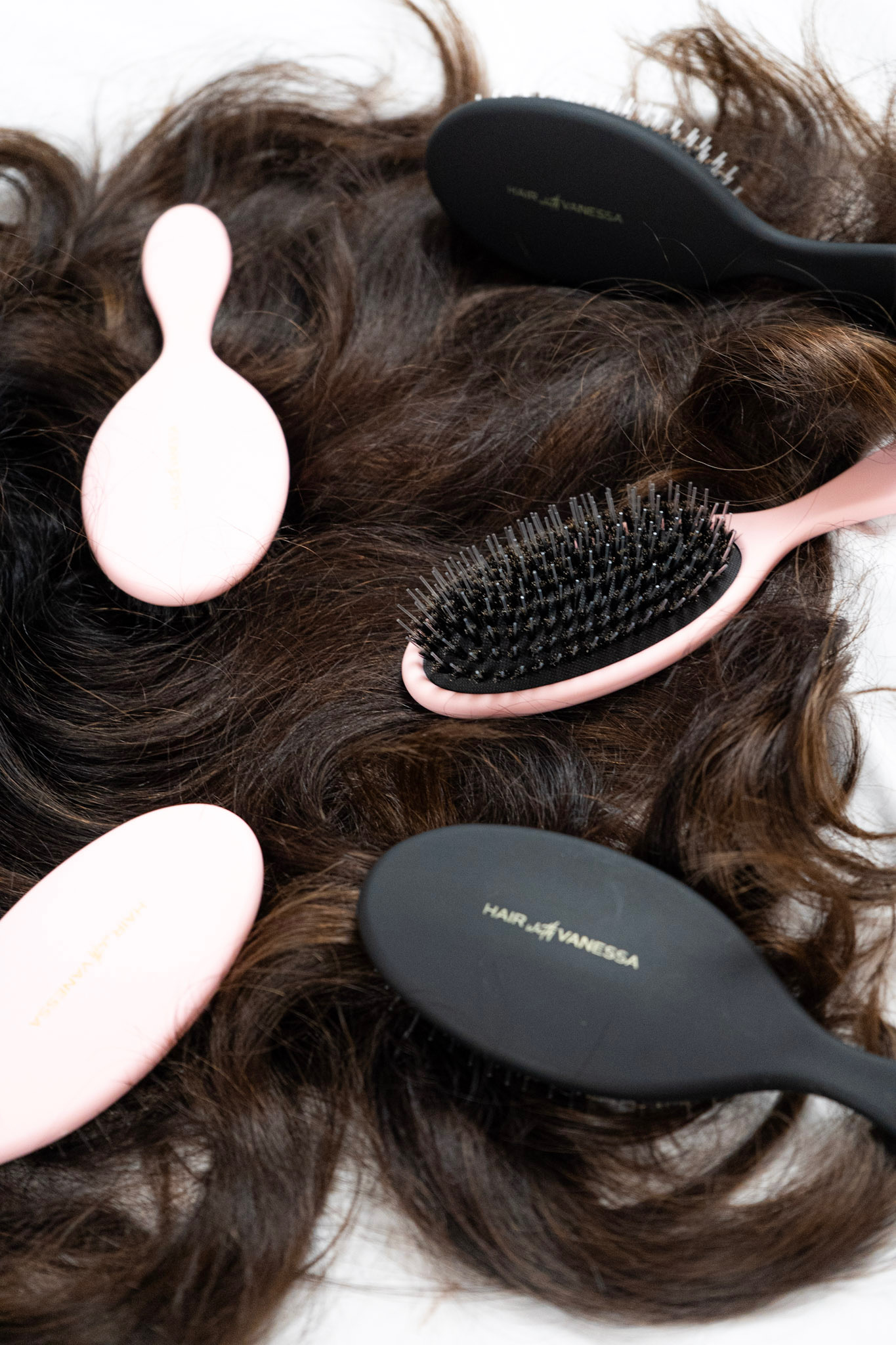 Cepillos Hair with Vanessa sobre cabello